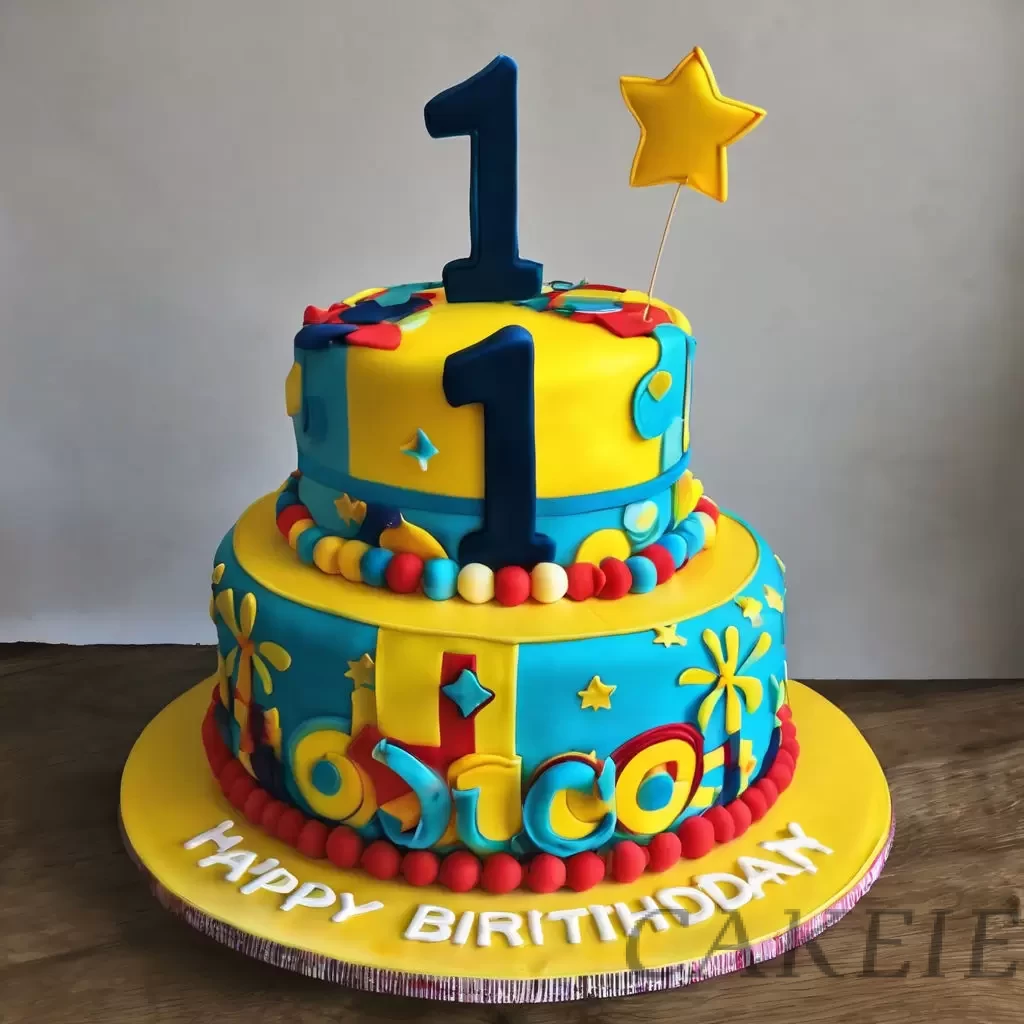 First Digit Fondant Cake